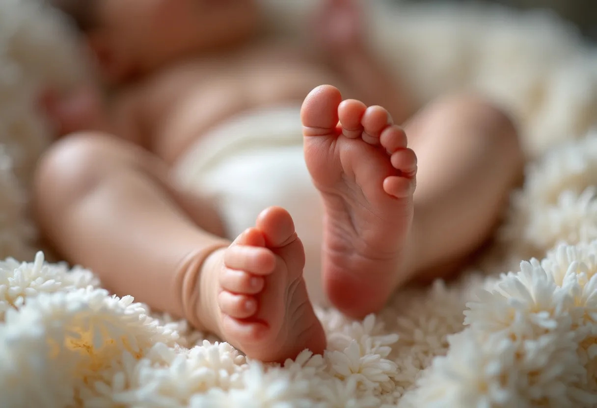 bébé pieds